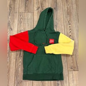 Boys Coca Cola Graphic Hoodie Ice Cold Multicolor Green Red Yellow Small